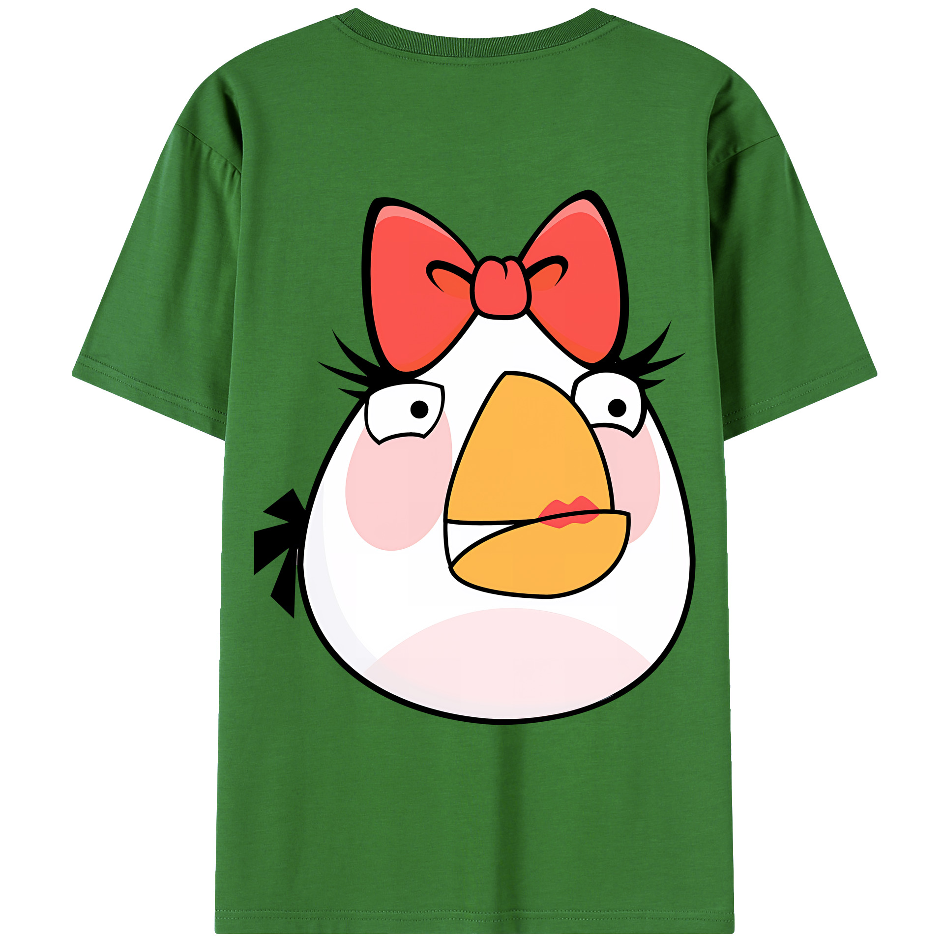 （画像用） Angry Birds アングリーバード レディース半袖Tシャツ(バックプリント)